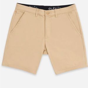 Eubi Men’s 7" All Day Chino Shorts 3.0 (Slim Fit) NWT Sz M Khaki Brown